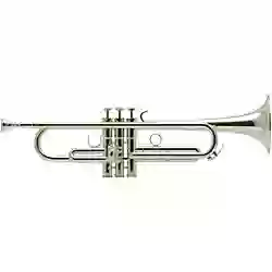 Schilke B5 Traditional Custom Series Bb Trumpet with a yellow brass bell, silver plate.