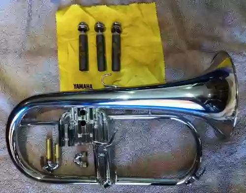 Here's my Yamaha 631GS Flugelhorn partially disassembled for cleaning.