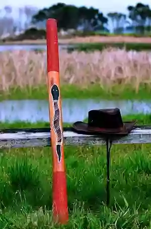 Didgeridoo on a bench