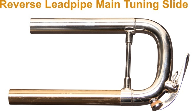 Reverse leadpipe main tuning slide.